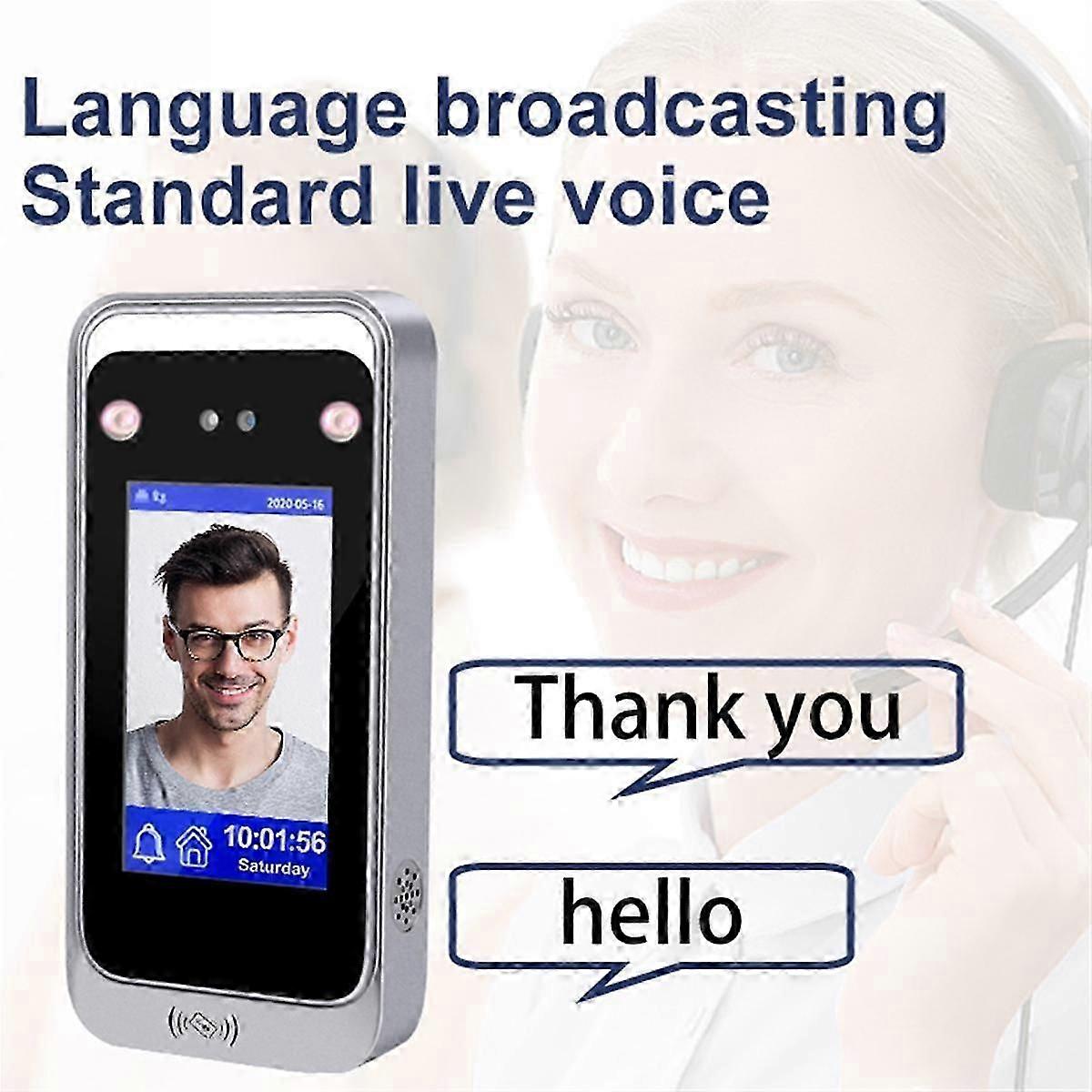 TCP/IP WiFi Dynamic Face Recognition Time Attendance Access Control Machine Card Reader Empolyee Re