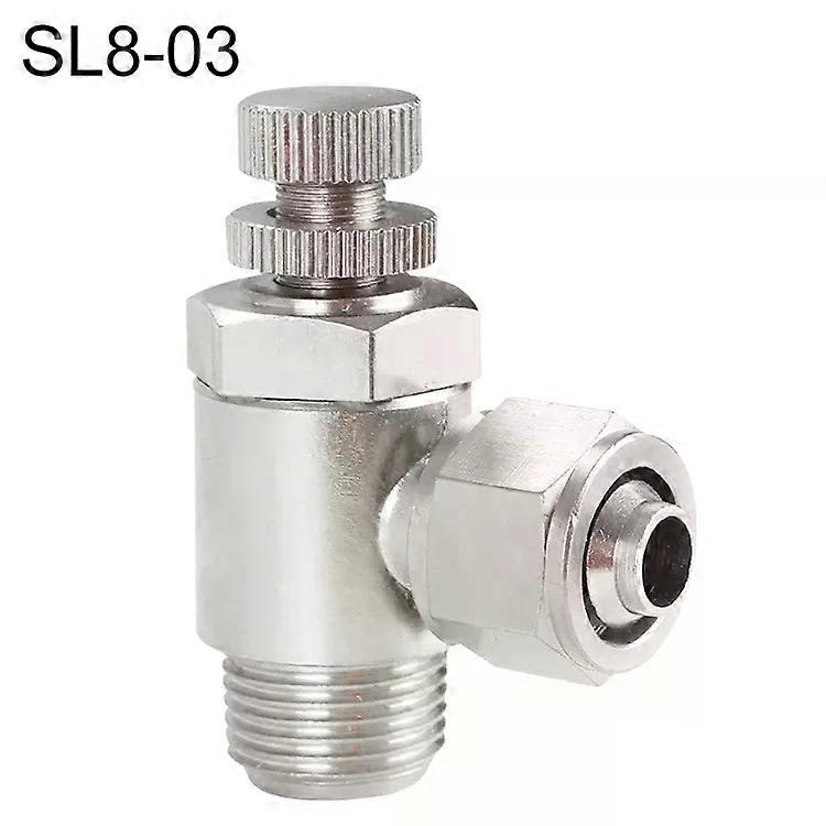 Quick Fitting Throttle Valve Lock-Nickel Plated Copper Connector SL8-03 by