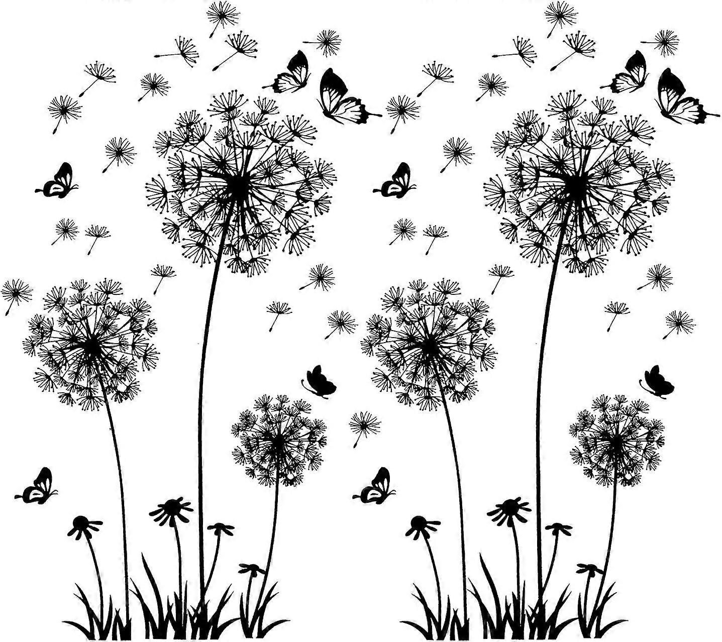 Wall Decals, Dandelion, Removable, Floral