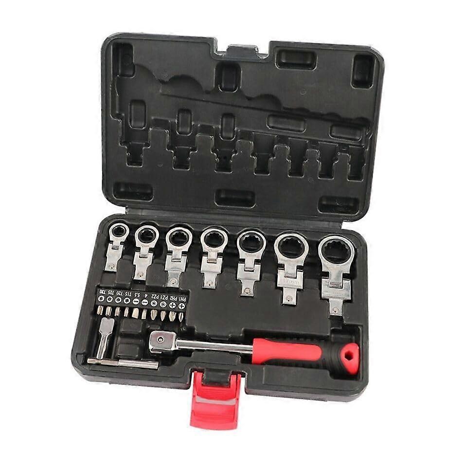 Ratchet Wrench Lightweight Compact Flex Head Screwdriver Tools For DIY Home Projects