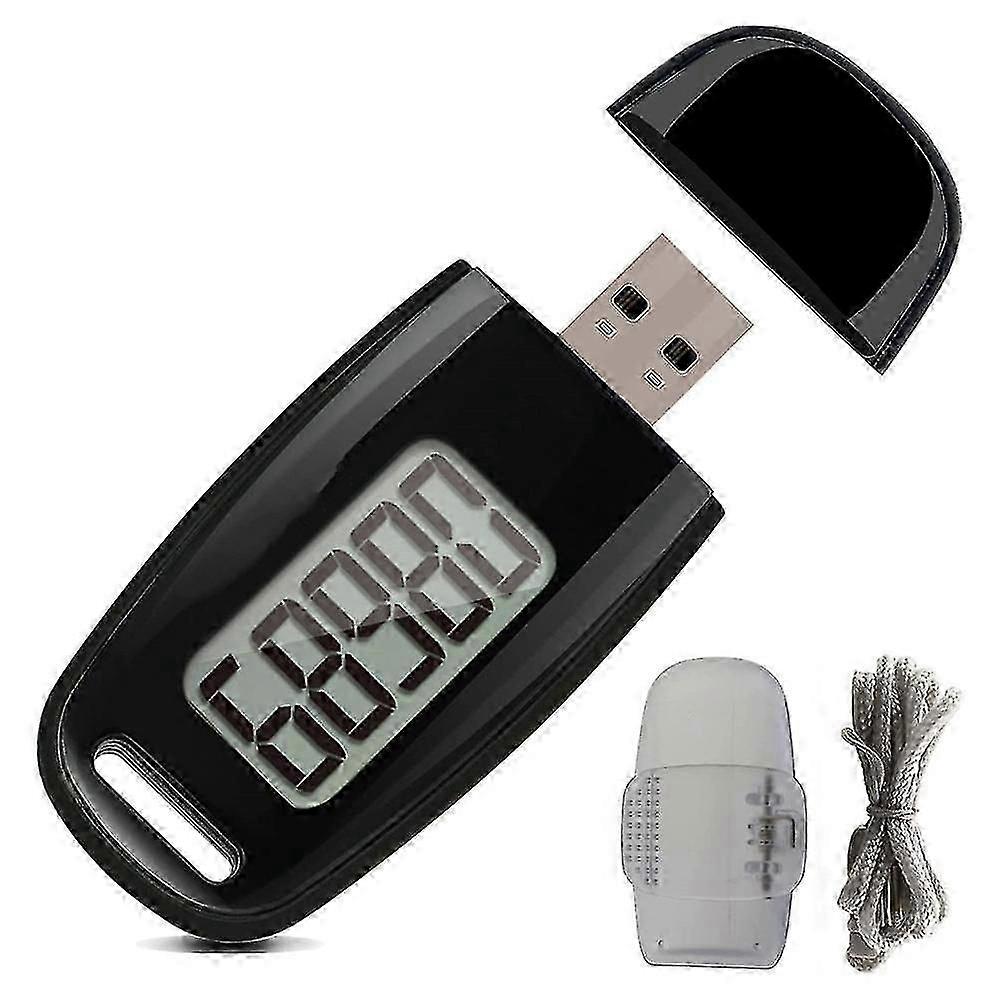 Simple Step Counter,Walking 3D Pedometer with Rechargeable Battery,Accurate Fitness Tracker,Digital