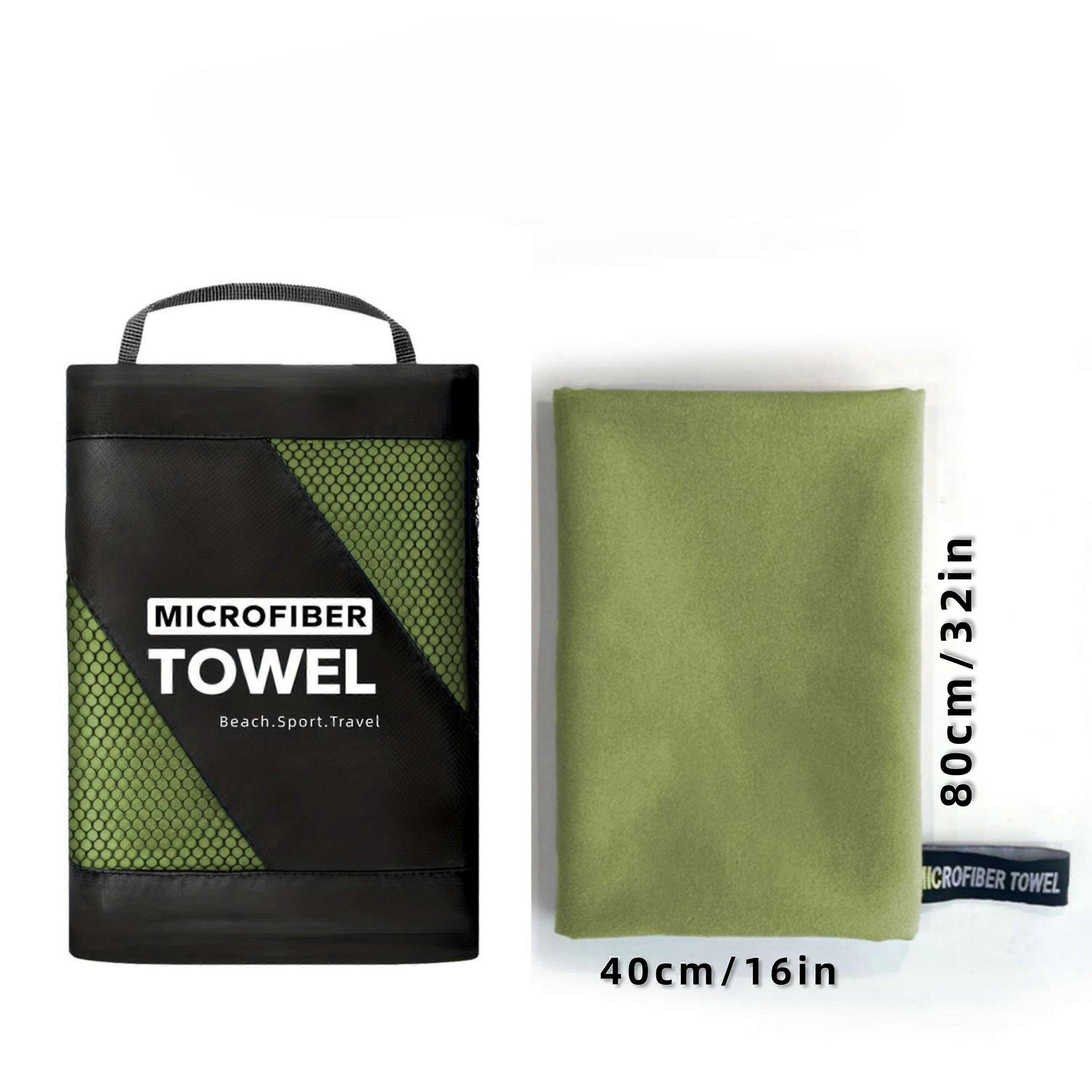 1 قطعة / 2 قطعة منشفة تخييم من الألياف الدقيقة سريعة التجفيف للرياضة واللياقة البدنية والمشي لمسافات طويلة واليوغا والشاطئ - منشفة رياضية ناعمة ومريحة