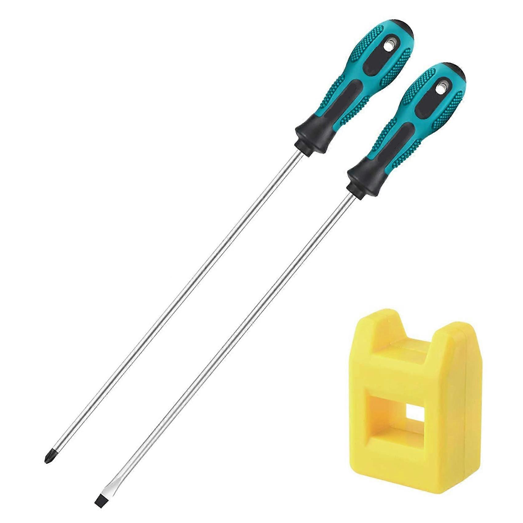  2Pcs 12 Inch Long Slotted and Screwdriver Set