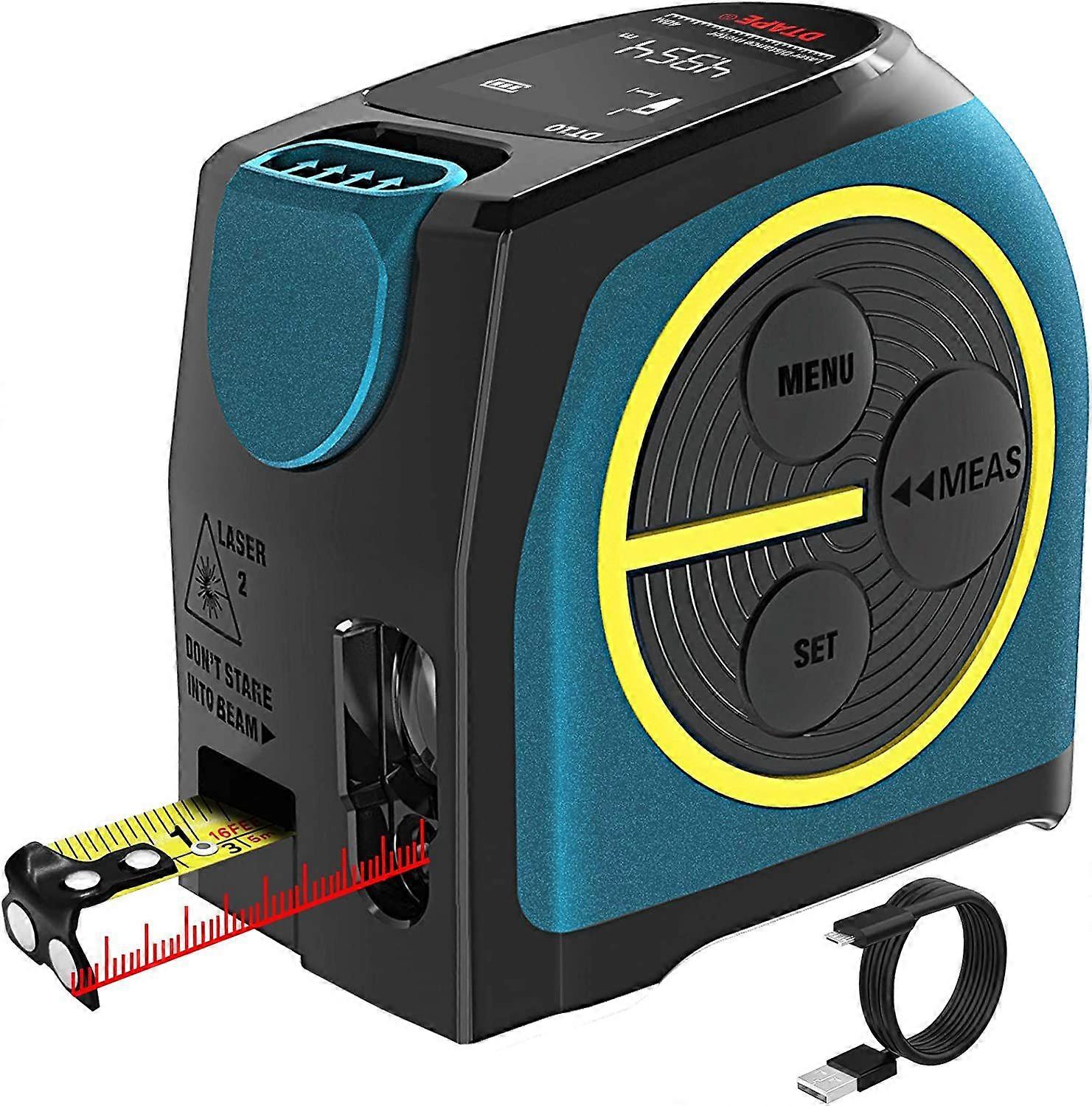 Mileseey Digital Laser Rangefinder and Laser Tape Measure 2 in 1 with LCD Display Digital Laser Tape M