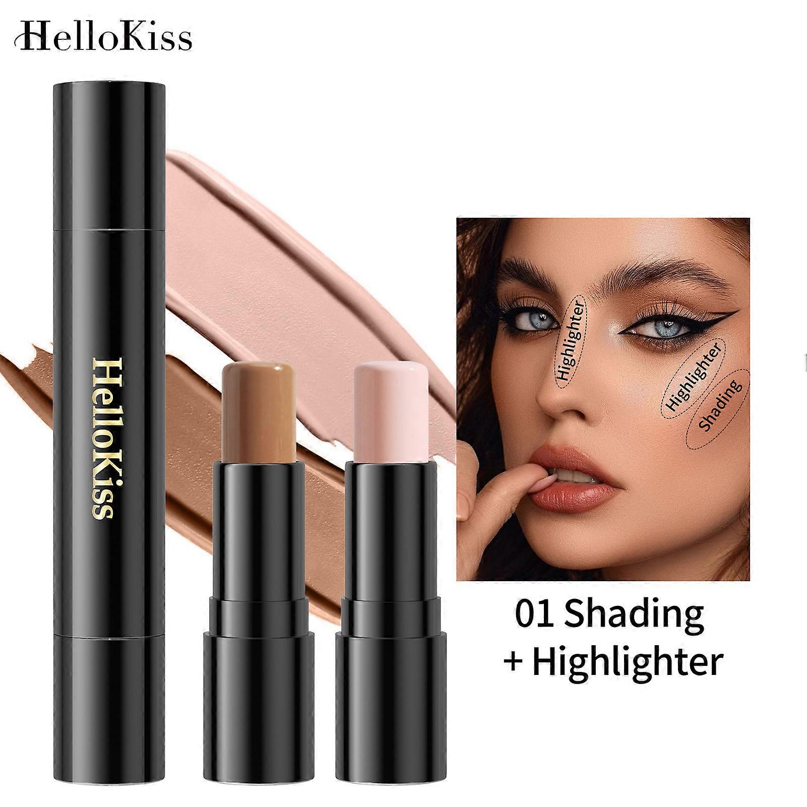 Double-sided Highlighter Contour Stick Long-Lasting Highlighter Shadow Stick