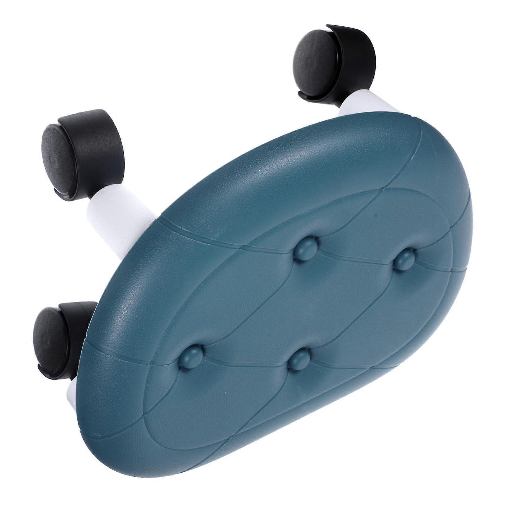 Mini Saddle Stool with Low Rolling Wheels, Comfortable Footstool for Home and Office Use, Adjustable Height