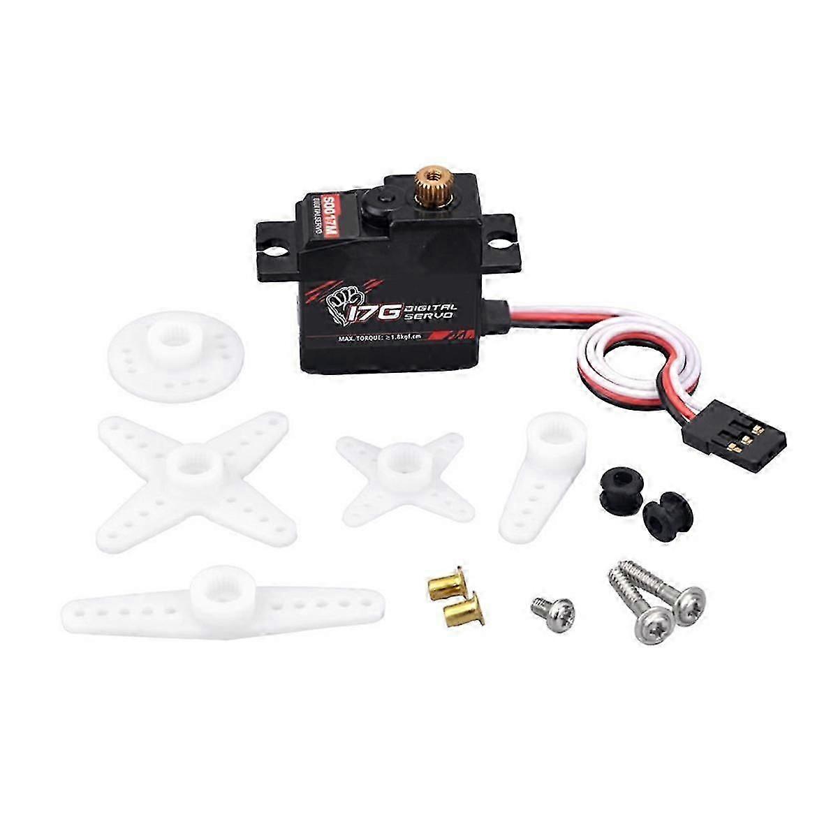 17G Metallgetriebe Digitales Servo und Metall-Servoarm S0017M für C14 C24 MN D90 MN99S RC Car Upgrade Par