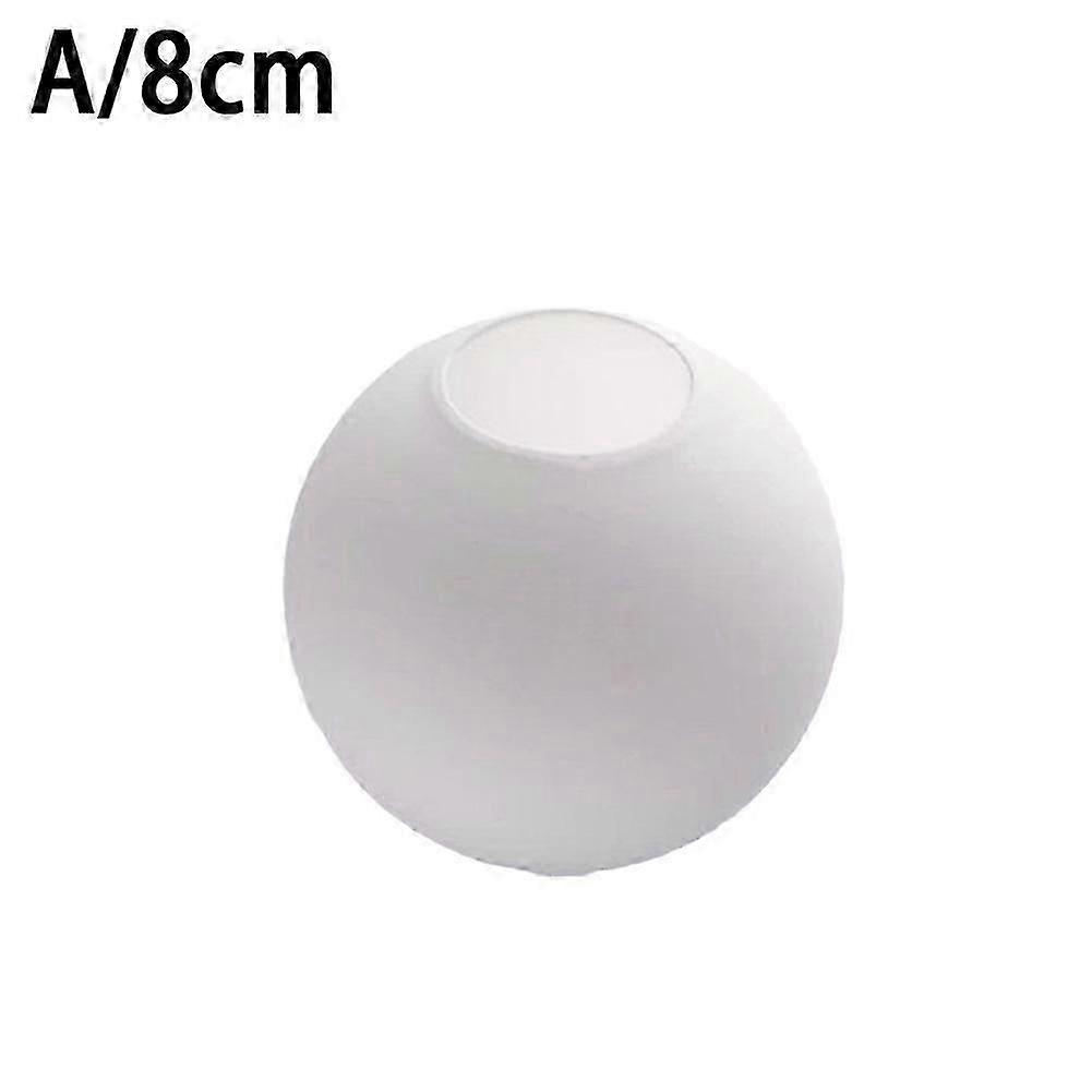 Matte White Globe Glass Lamp Shade Replacement Round Light Cover Fix-CHENG FU