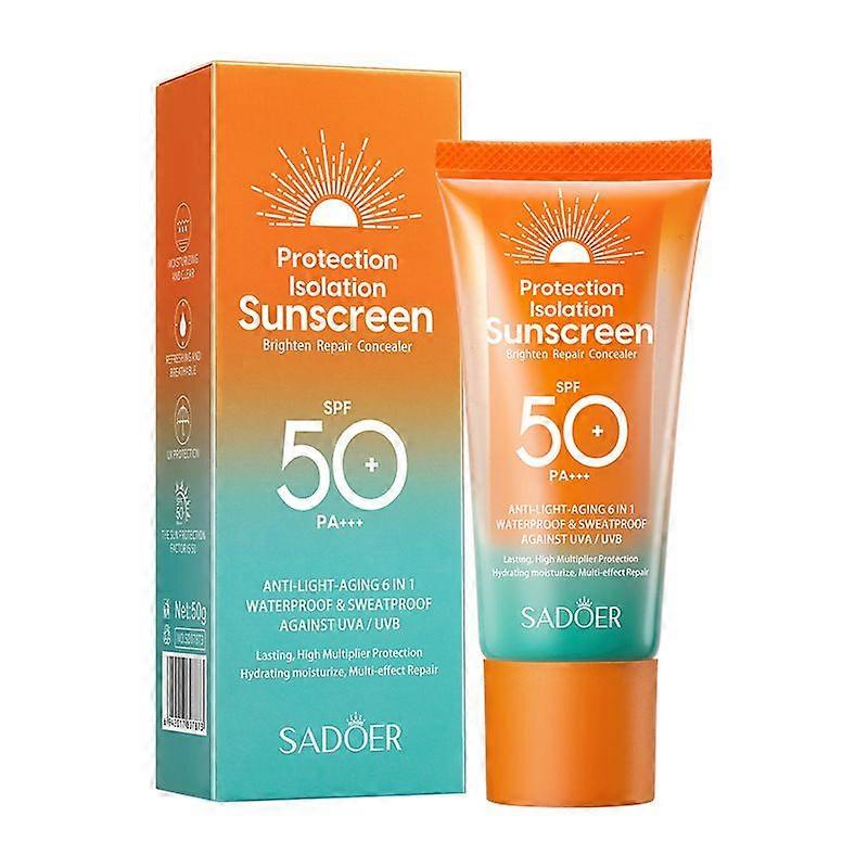 Sunscreen, Double Barrel Multi-Repair Sunscreen, Sun Protection Cream, SPF50+