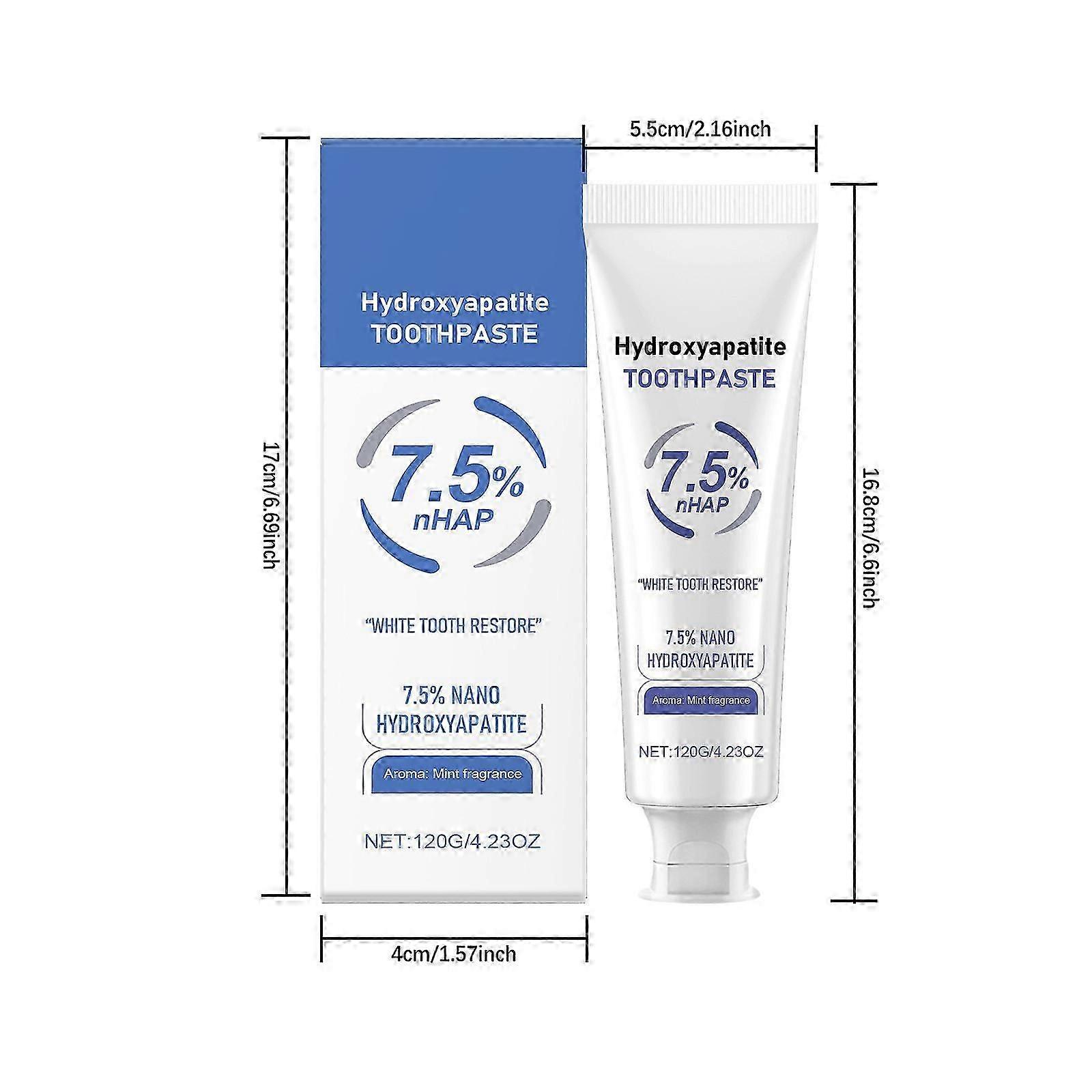 2PCS Hydroxyapatite Toothpaste For Advanced White Tooth Recover 120g