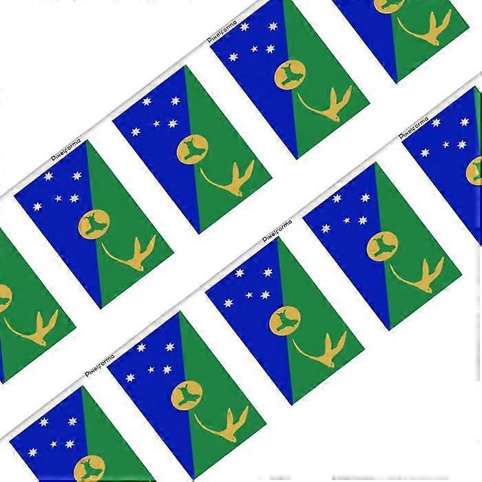 Garland – Island Christmas Flag – 14 x 21 cm – Polyester – To hang – 20 pieces