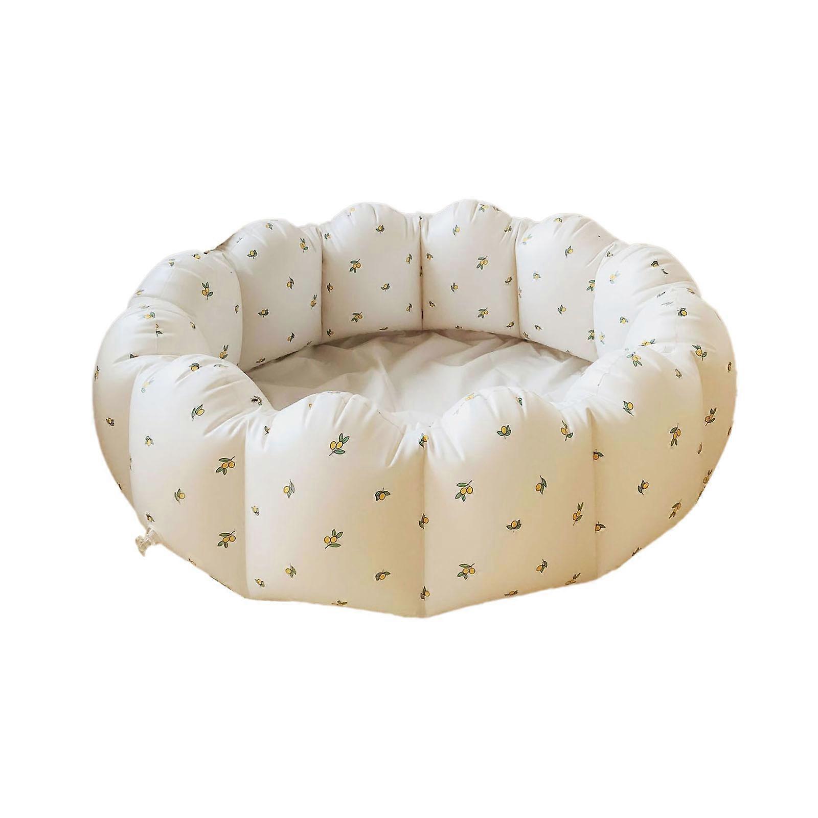 90cm Inflatable Petal Swimming Pool for Baby Household Outdoor Paddling Pool Soft PVC Round Balls Fence for Play Center Pool for Garden