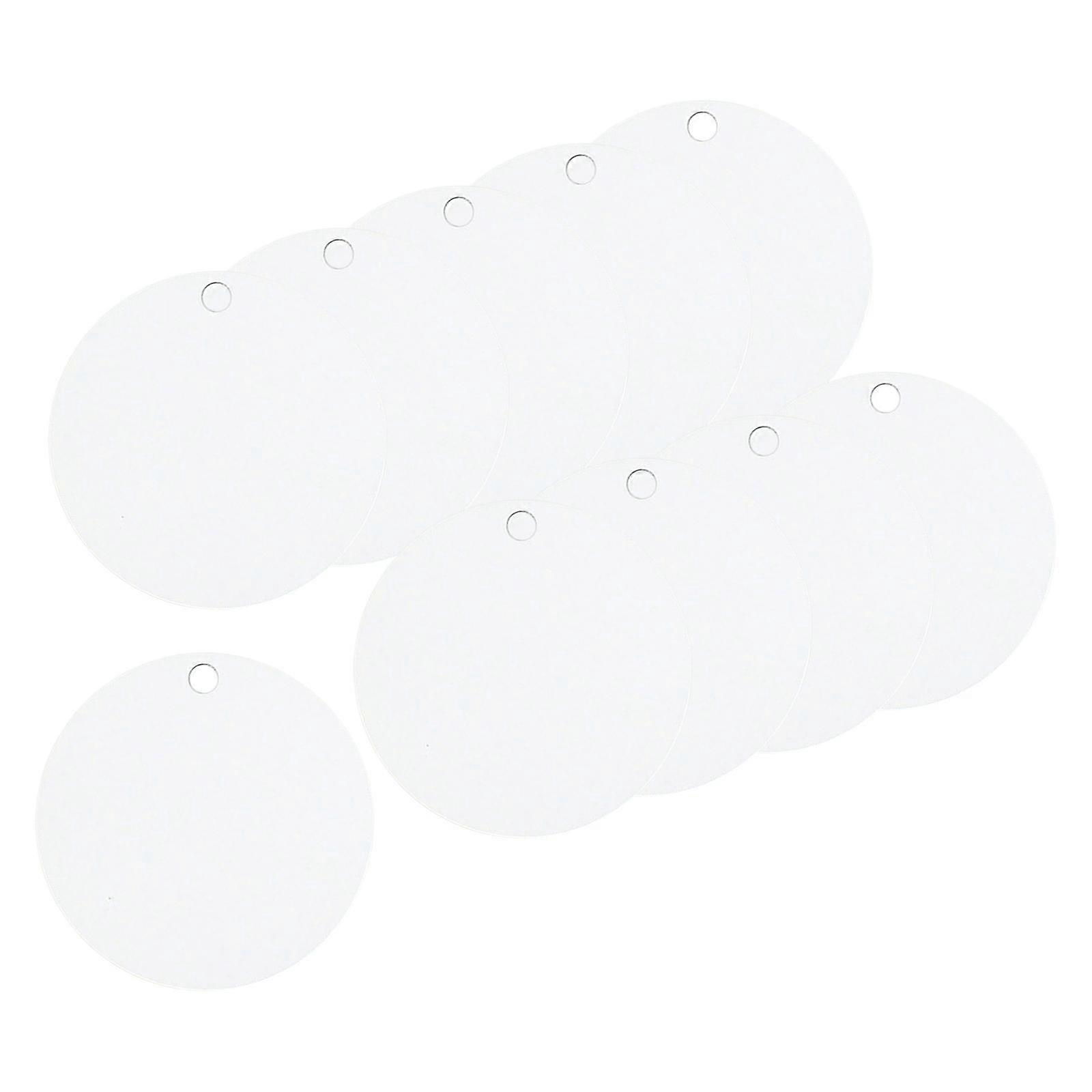 10Pack Sublimation Blank Pendants Round Discs Halloween Xmas Hanging Decor