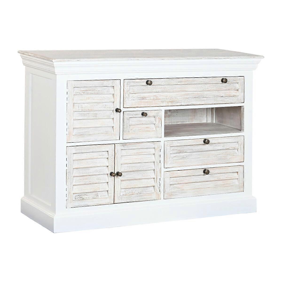 Chest of drawers Home ESPRIT White Worn 115 x 40 x 80 cm