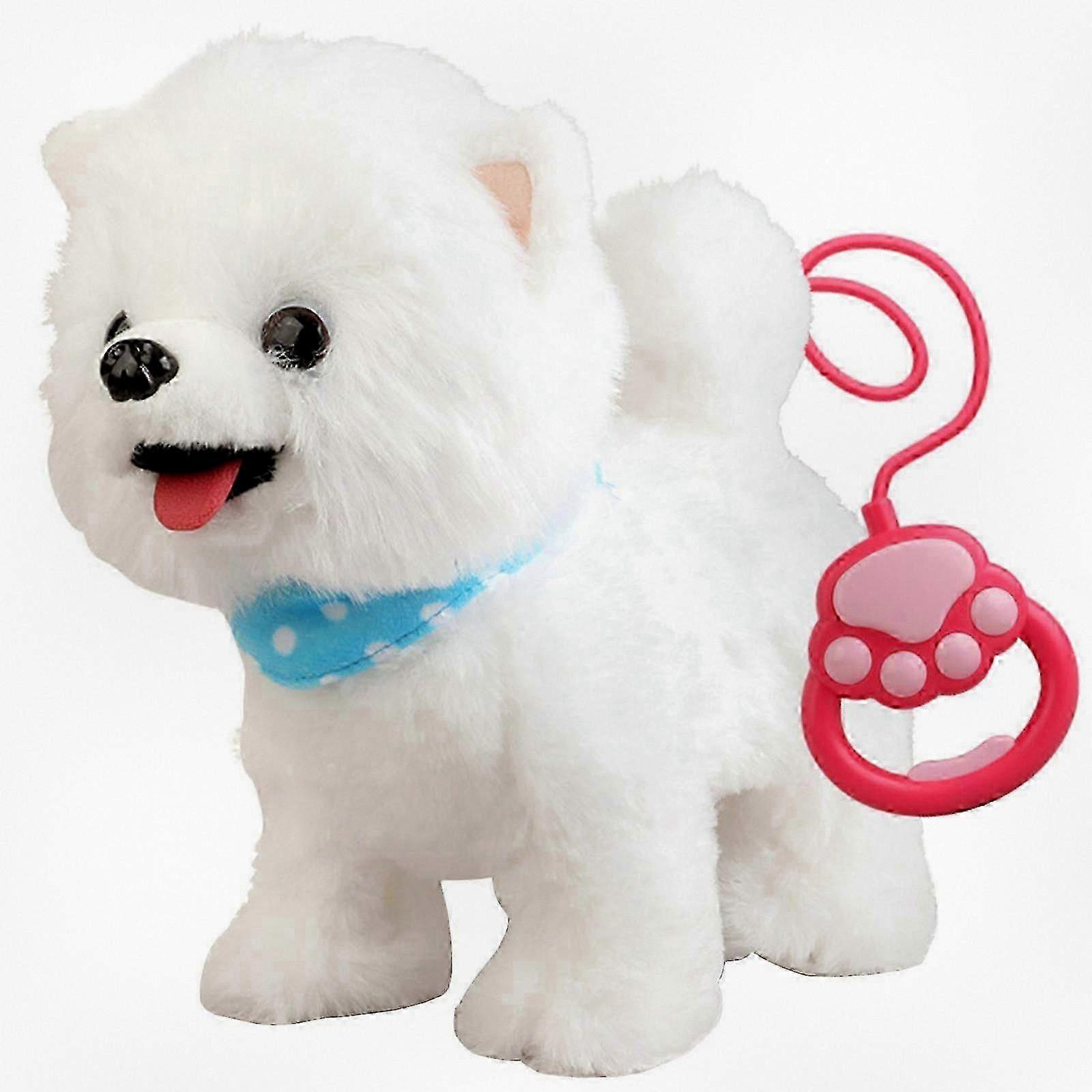 Walking Dog Toy for Girls with Control Leash - Features Electric Talking, Singing, Plush Robot Dog for Pretend Play and DIY Dress-Up