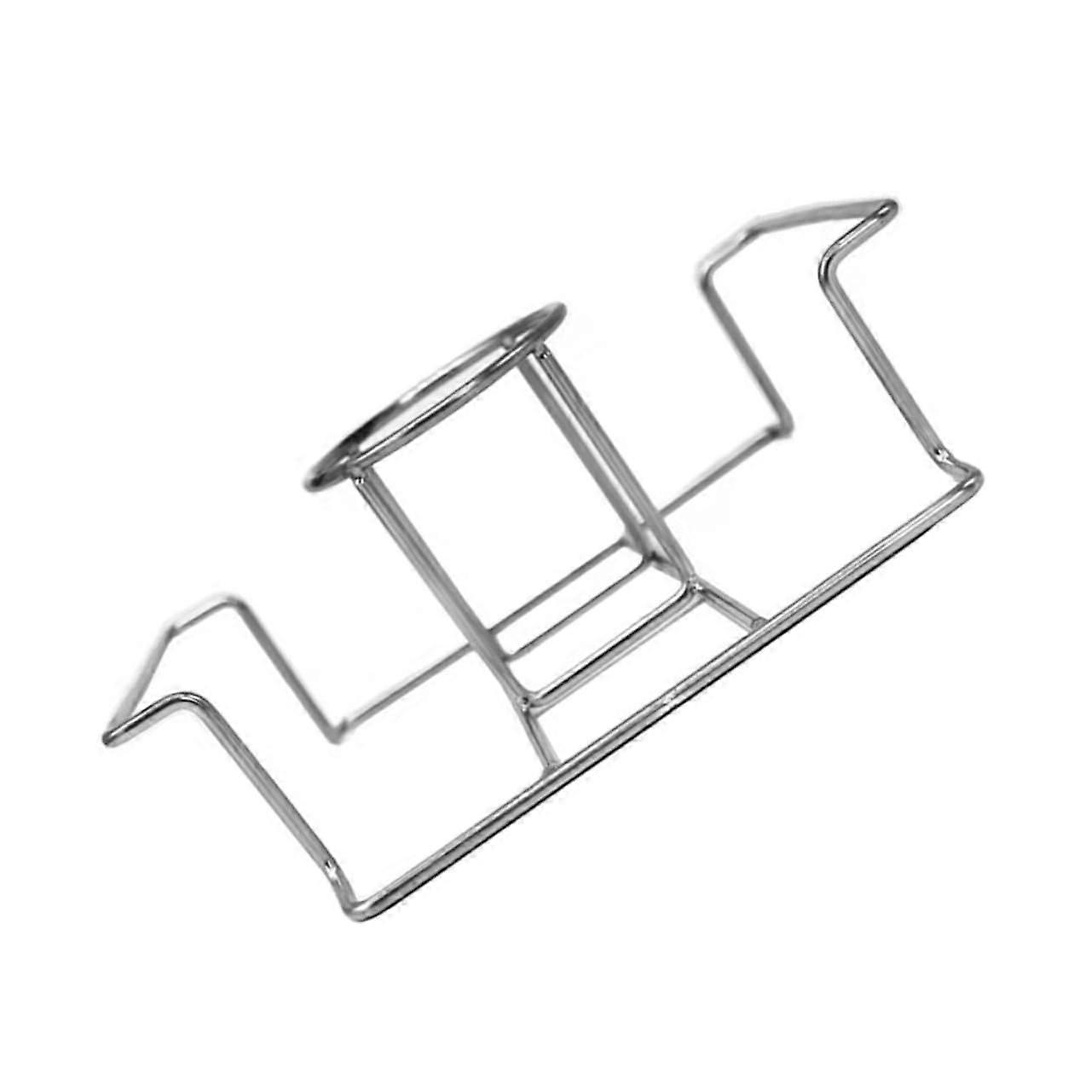 Foldable Chicken Roaster Rack Stainless Steel Fits Whole Chicken Beer Can Method Turkey Roaster Silver
