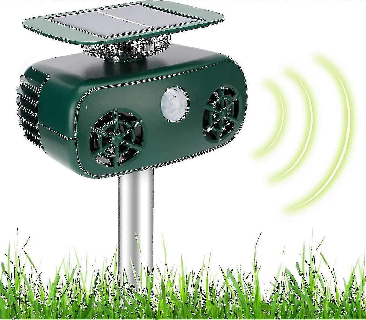 Solar Waterproof Ultrasonic Pole Usb Bird Repeller With Led Flashing Light Free