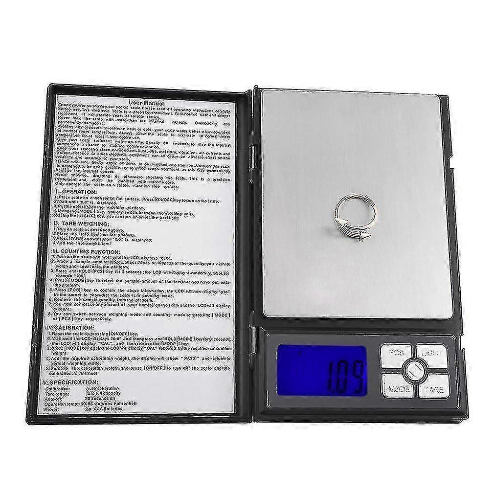 High Precision Digital Scale Notebook Shape Electronic Counting Jewelry Scales