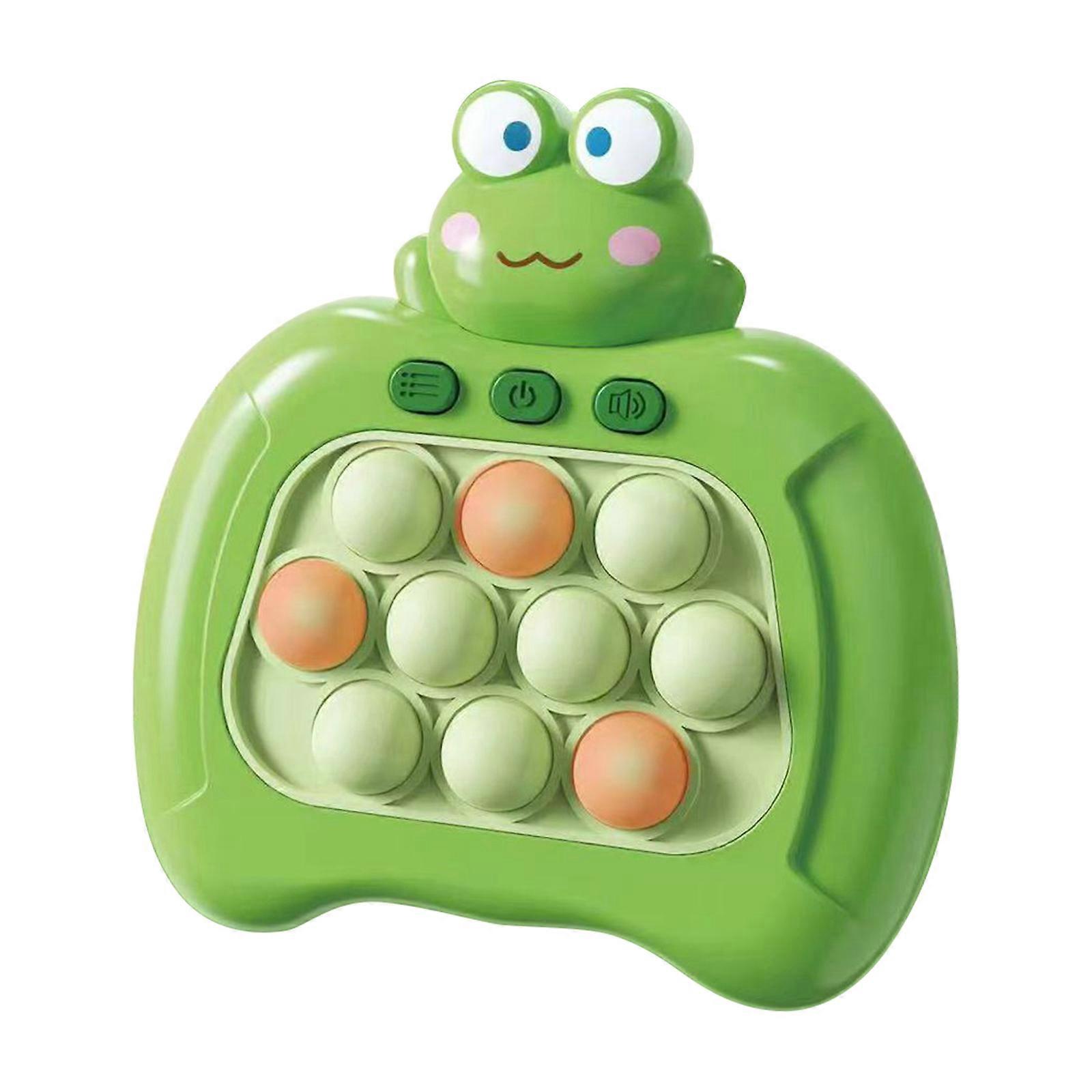 Handheld Game Console Cartoon Light Up PopGame Sensory Fidgets Toy Push Bubble Game Machine Adult Kids Stress Relief Toy