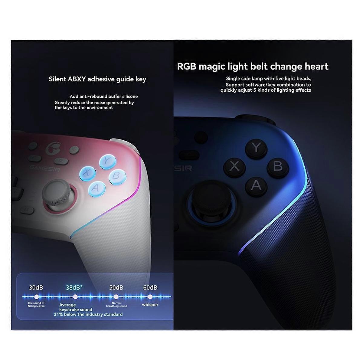 Super Bluetooth Controller with Charging Dock Switch, , Pink