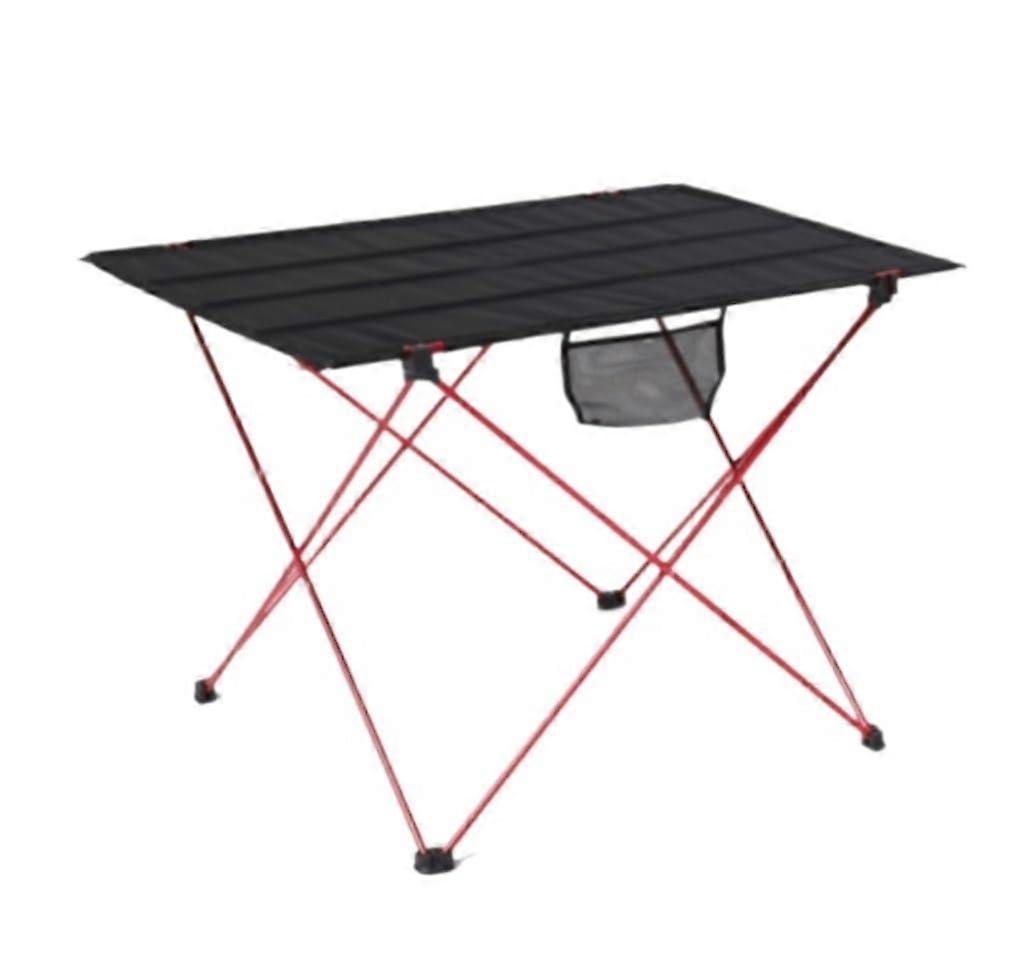 Outdoor Table Camping Folding Table With Aluminum Top, Lightweight Portable Picnic Table, Model A 42 x 56 x 40 cm
