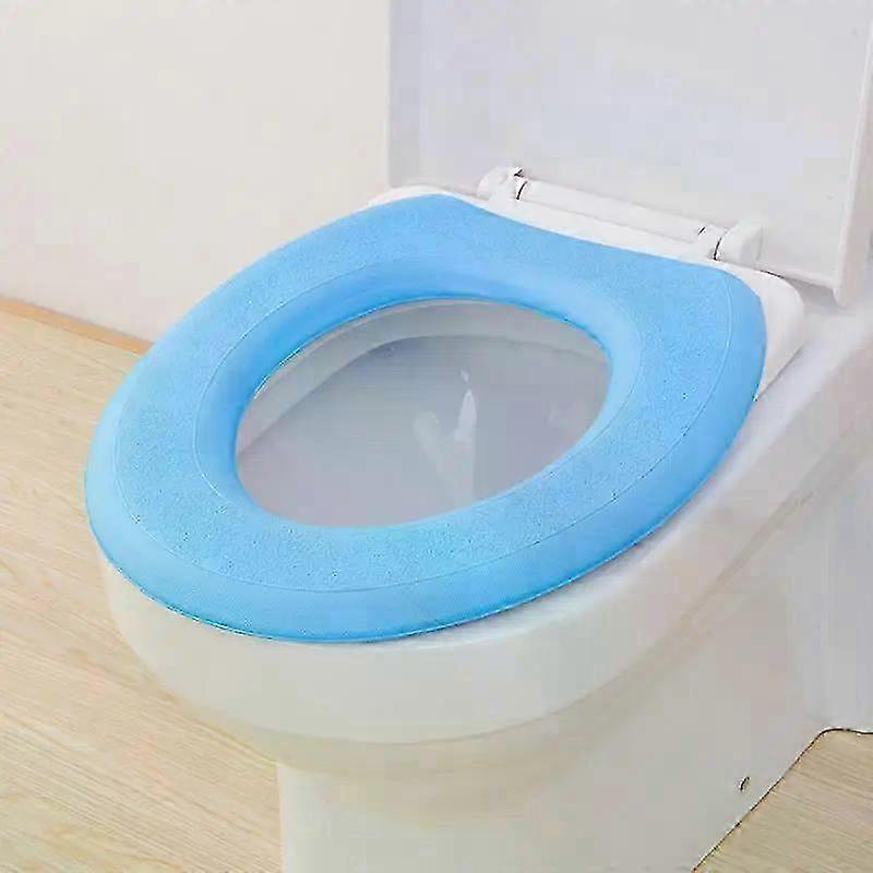 2025 Waterpoof Weicher Toilettensitzbezug Badezimmer Waschbar Closestool Mat Pad Kissen O-Form WC-Sitz Bidet WC-Abdeckung Zubehör