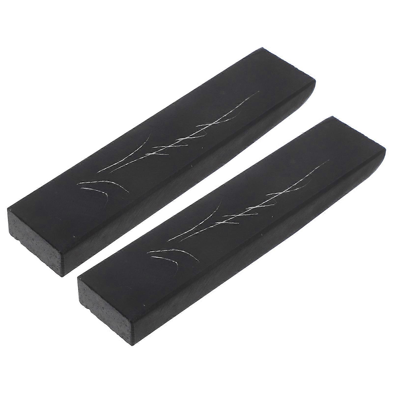 Calligraphy Stone Paperweight Stationery for Writing Use 2Pcs Set