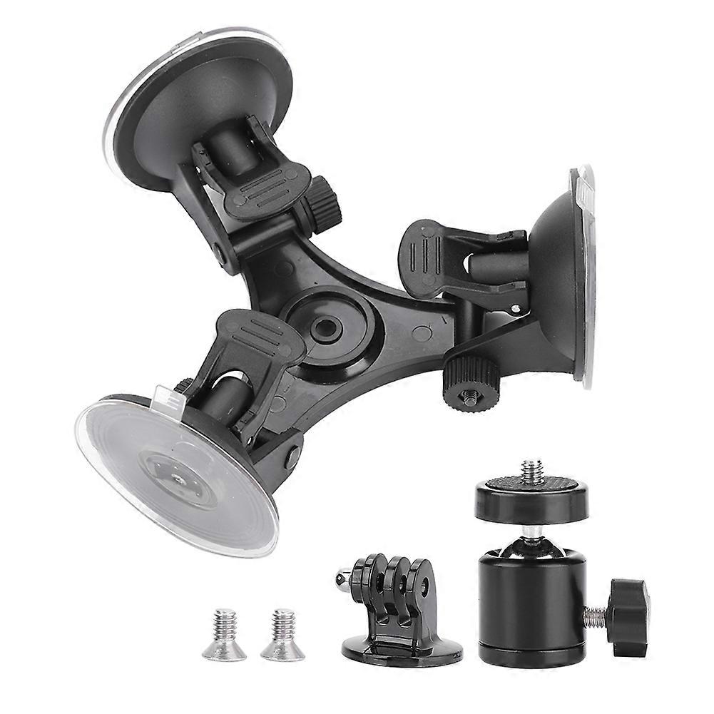 "Lightweight Triangle Camera Suction Cup Mount: Secure Stability for GoPro & More"