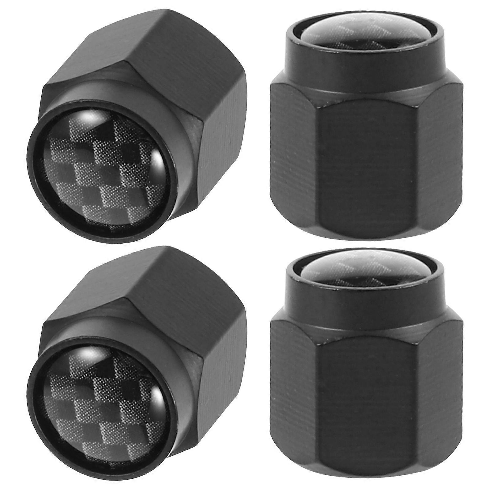 4pcs Durable Car Valve Caps Tire Stem Covers Elegant Wheel Cap Replacement Easy Install Compatible With Various Car Models