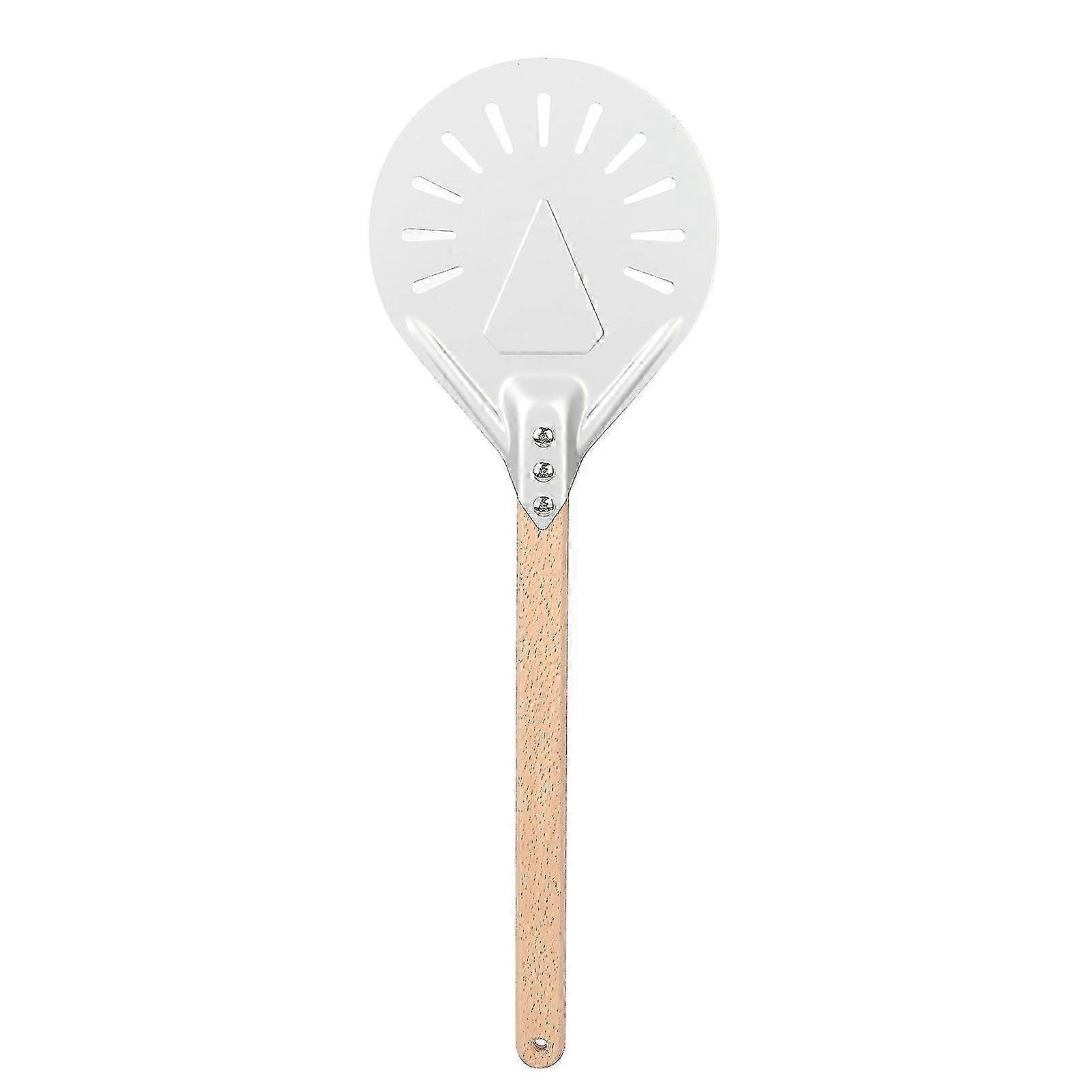 41cm Removable Wood Handle Pizza Spatula - Non-Slip Anti-Scald Tool (9in)