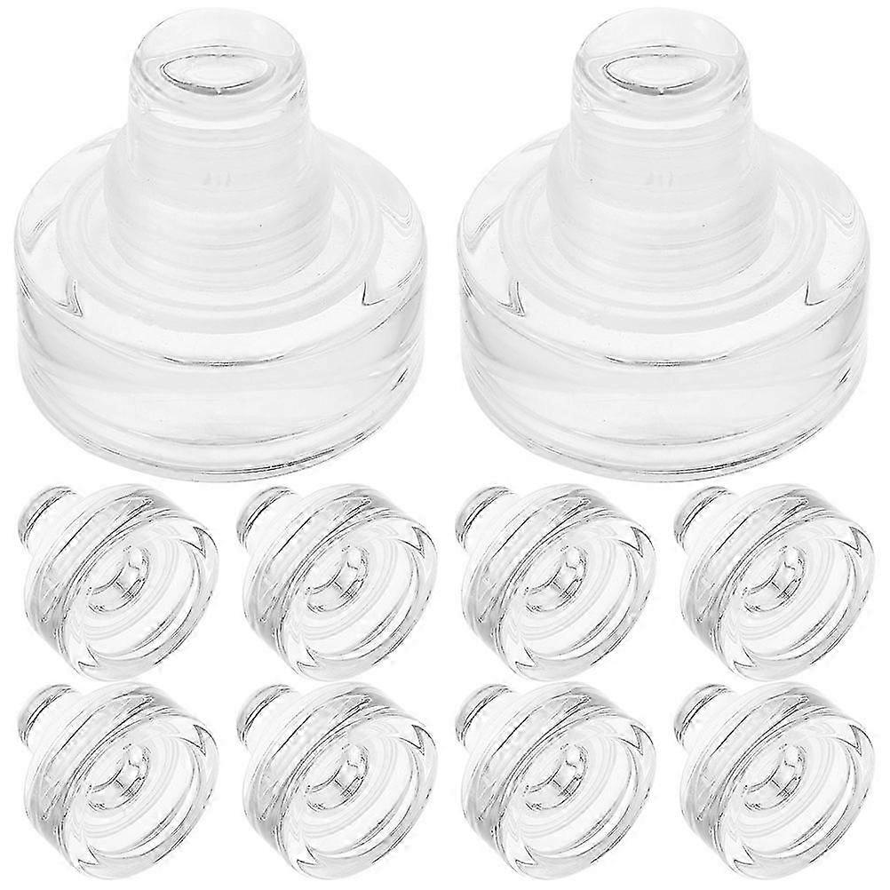 10kpl lasiset viinitulpat viiniolutpulloille - 3.20X2.90X2.90CM