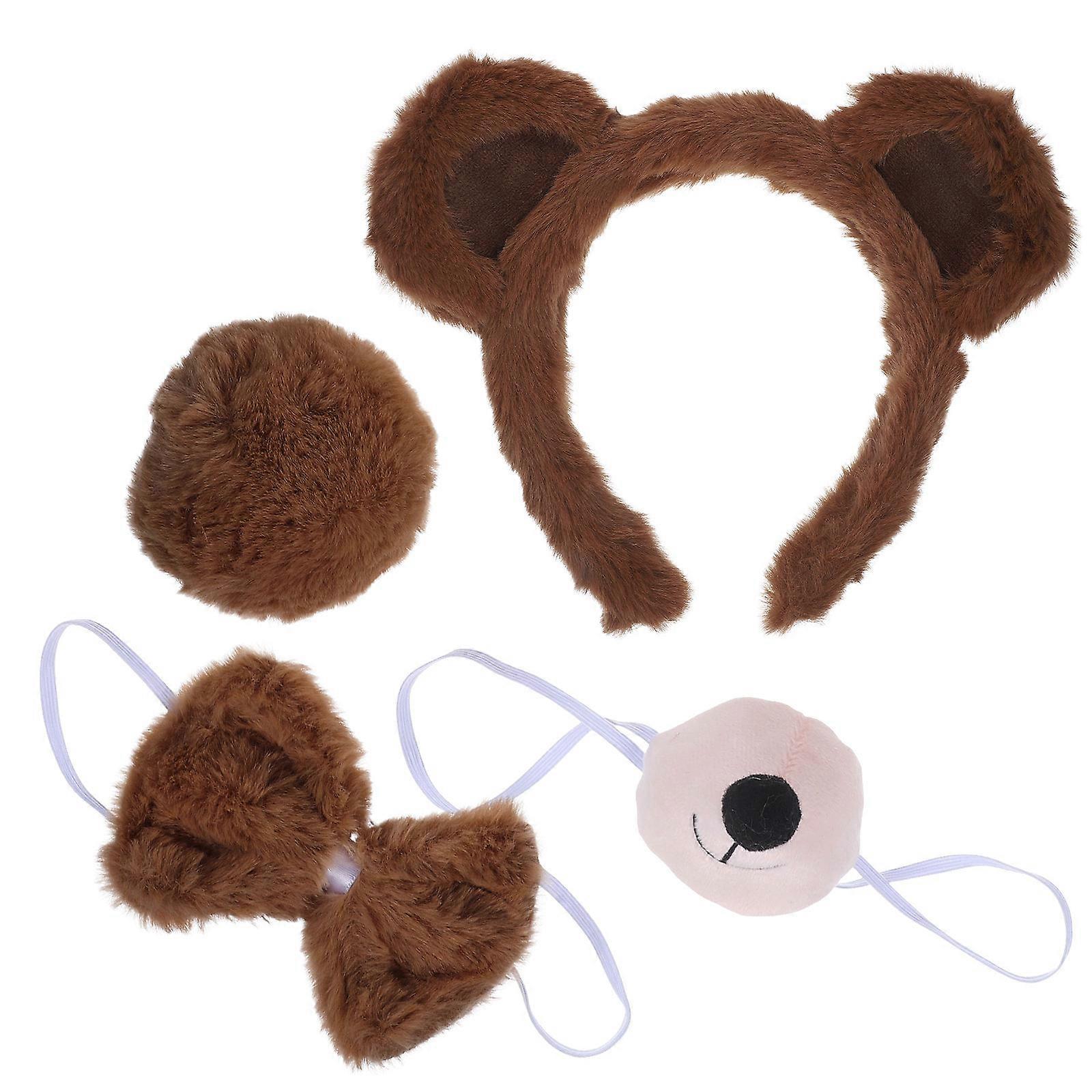 Reversible Bear Ears Headband Kit Adding Charm to Your Festive Outfit