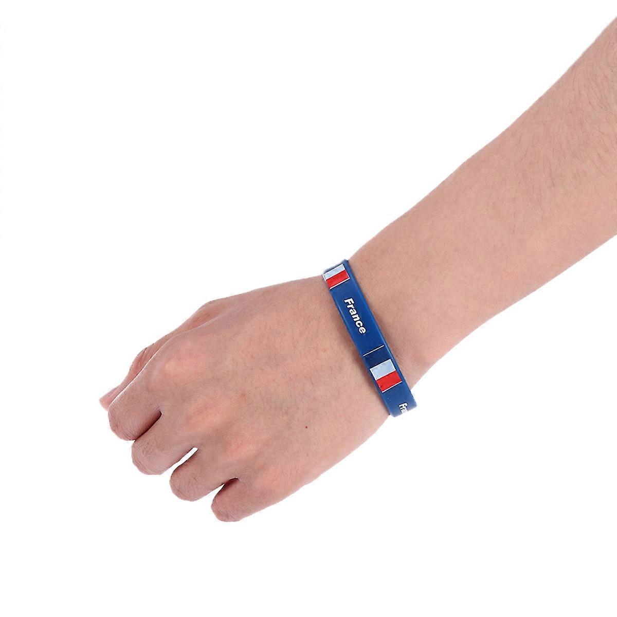 Symbolic Silicone Wristbands, Trendy Bracelets for National Pride