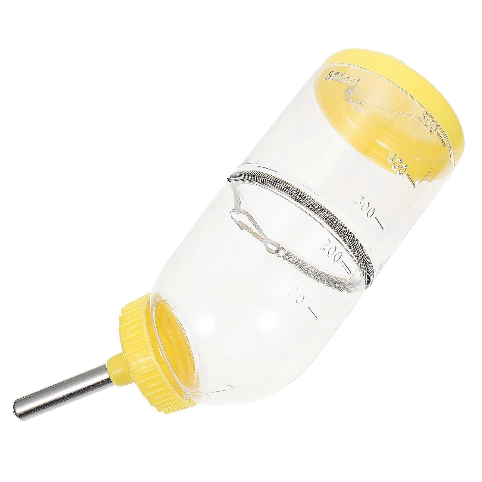 プラスチックチンチラボトルポータブルペットウォーターボトル給水20x7.5x7.5cm円筒形1セット