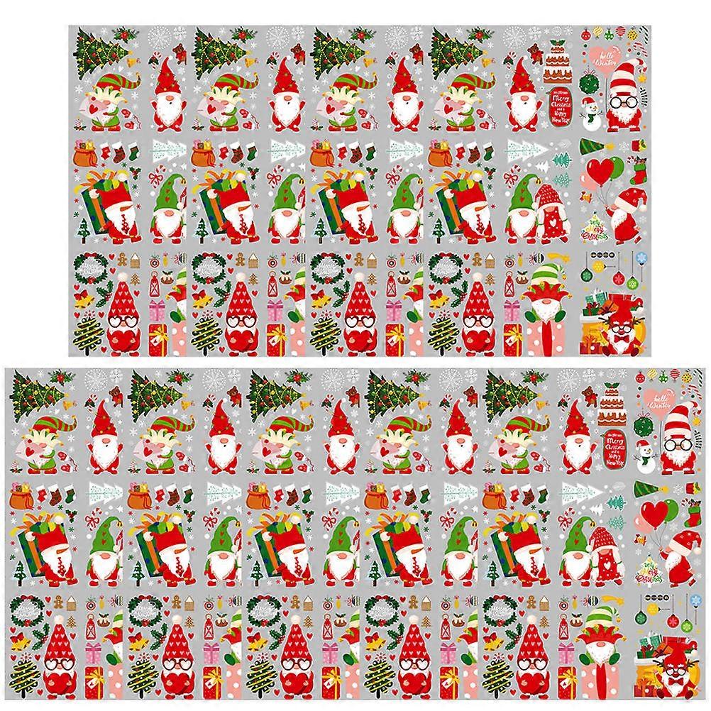 Lovely Wall Decal Cartoon Stickers Removable Window Accessory Assorted Color 30X20CM Decorative 9 Sheets