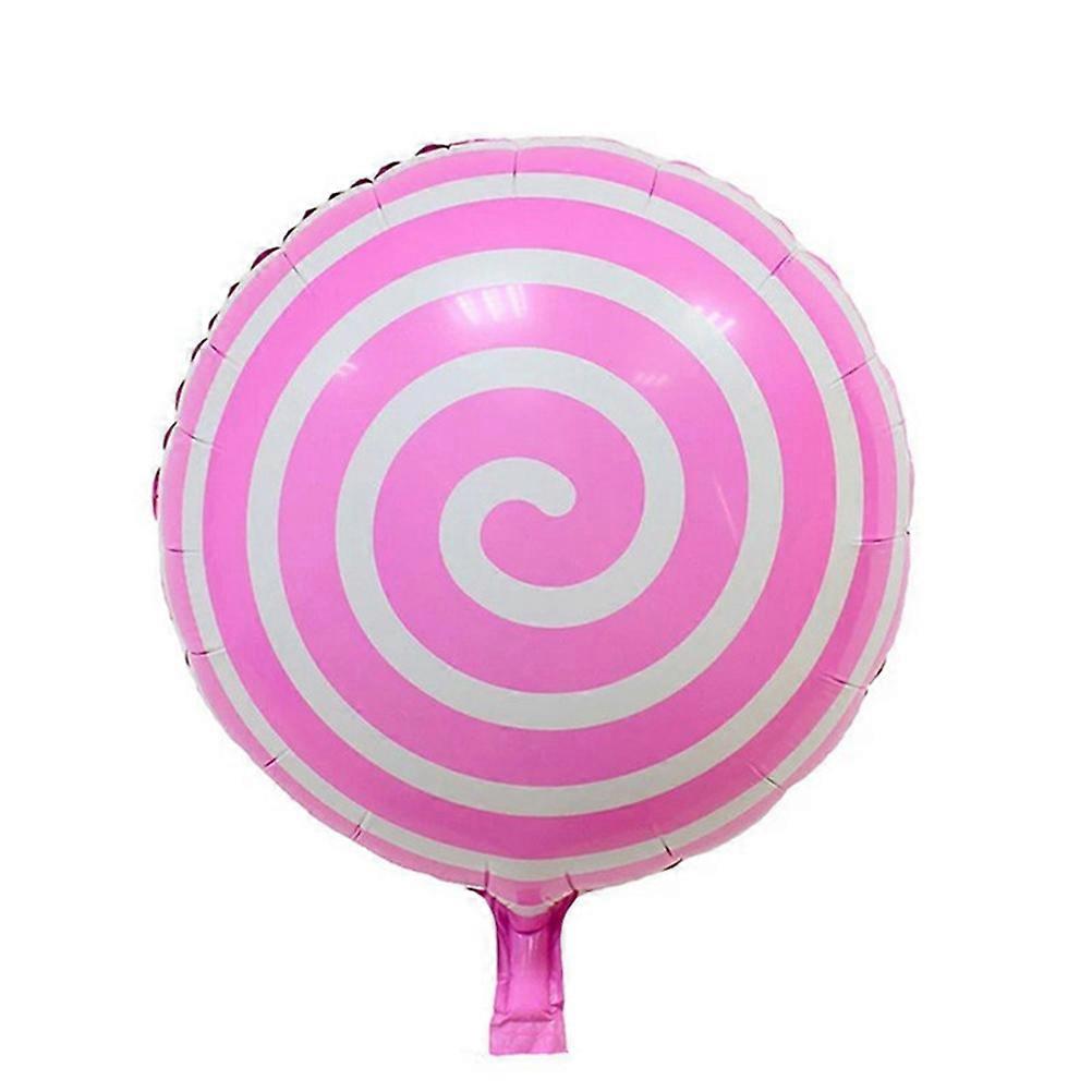Lollipop Balloon Lollipop Foil Balloon Birthday Party Decoration Pink 18-Inch Inflation and Deflation 1Pack