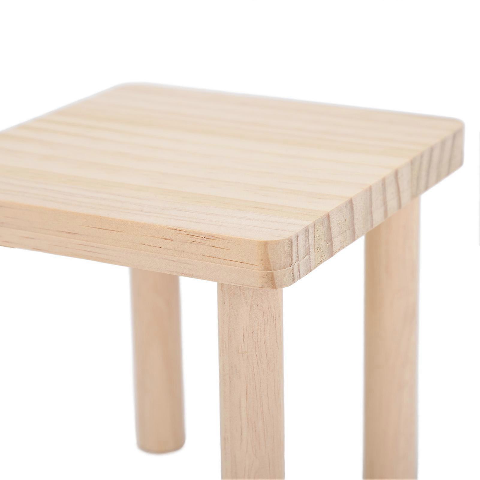 Wooden Hamster Play Platform, Square, Decorative, Natural Texture, for Syrian Hamster