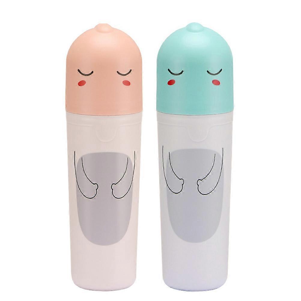 Cartoon Toothbrush Case 2pcs Portable Travel Box Household Storage Container for Toothbrush and Toothpaste