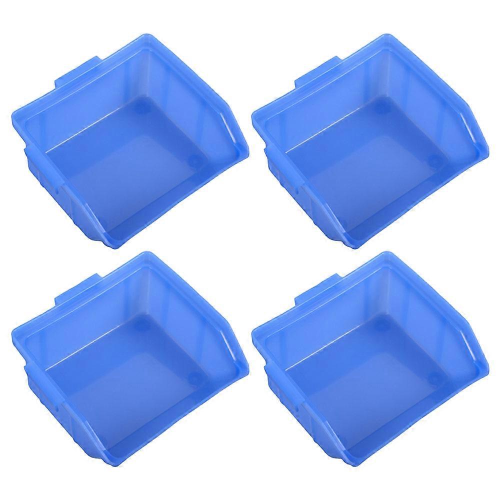 Stackable Bins Parts Storage Organizer Practical Design Blue 10.00X9.00X4.50CM Tool Storage 4Pcs