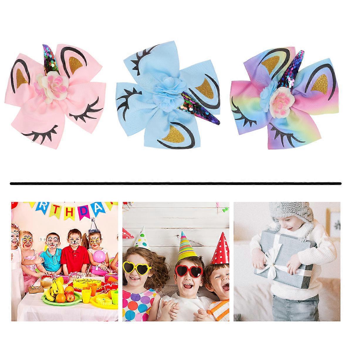 Here's a polished product description for your **3pcs Glitter Sequin Hair Bows with Clips**:
✨ **3PCS Glitter Sequin Hair Bows with Clips –