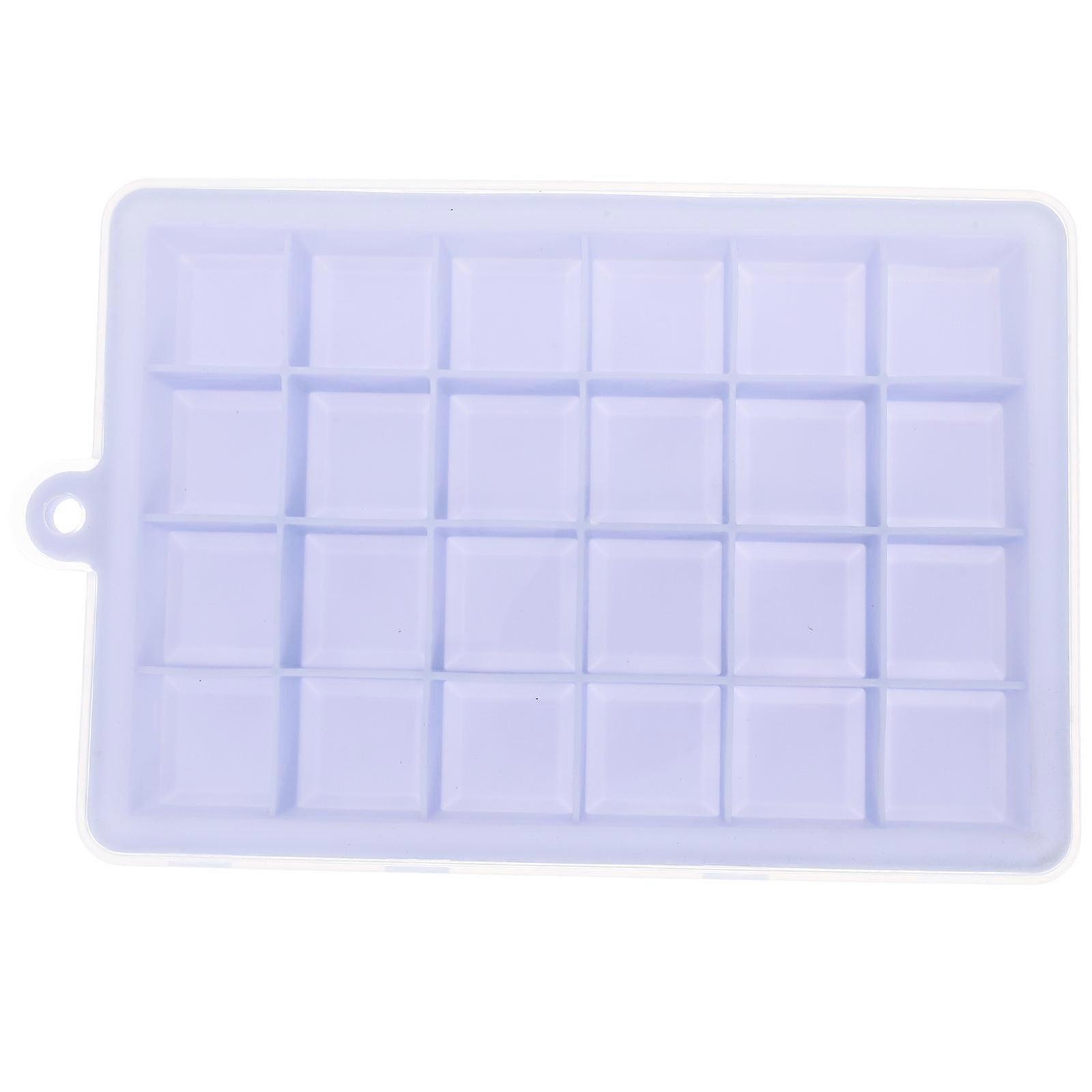 Silicone Tray With Lid For Ice Use Blue 20X13CM 1Pcs