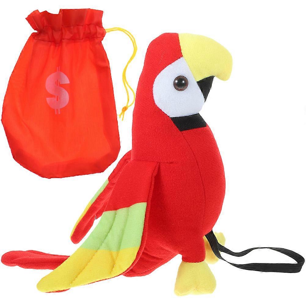 Stuffed Parrot For Shoulder Pirate Accessory Assorted Color 20.00X20.00X17.00cm Cosplay Set
