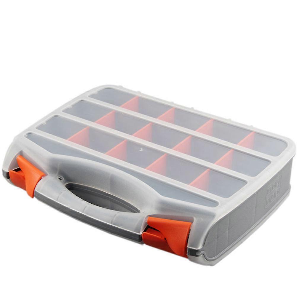 Classification Storage Box Dual Sides Storage Box Portable Handheld For Workshop Home Repair Multi 37x27x8cm Storing Hardware 1Pcs