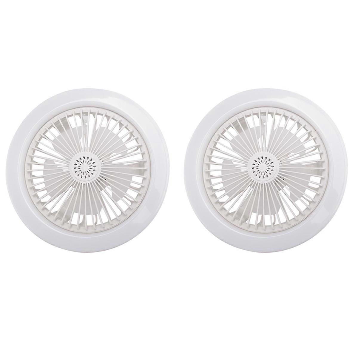 E27 Ceiling Fan with Lights,Enclosed Low Fan Light(White)