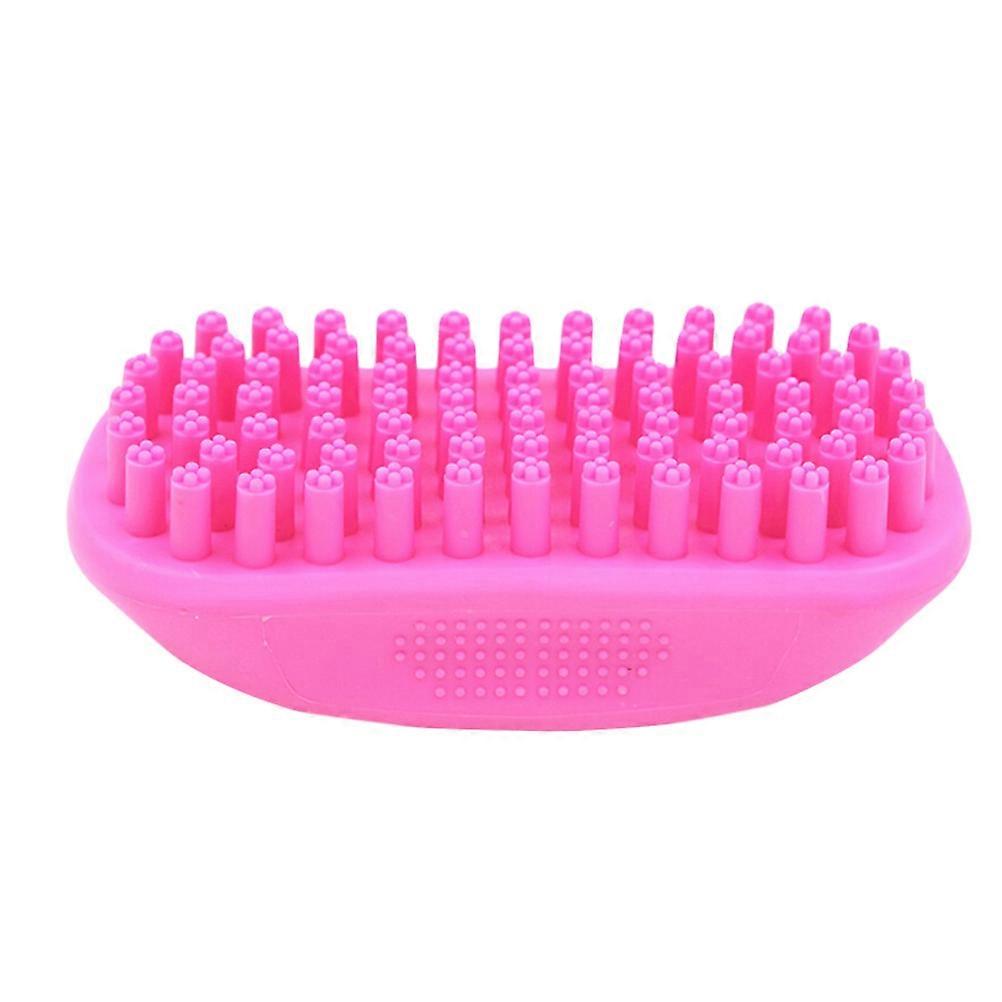 Dog Grooming Bath Brush Pet Massage Comb Rectangular Shape Simple and Practical 1Set
