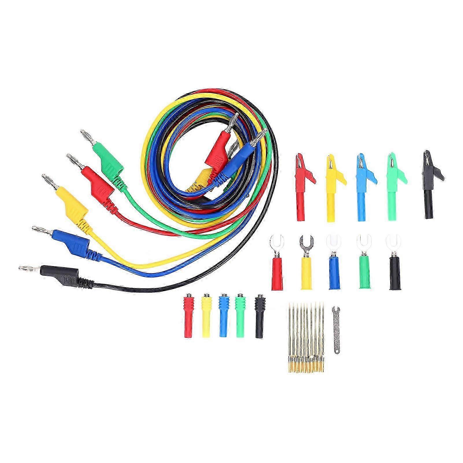 Test Lead Kit PVC Brass Testing Cable Set Electrical Conductivity for Digital Testing Multimeter