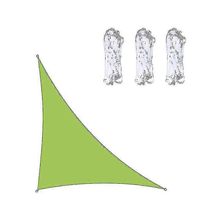 3x3x4.3mガーデンパティオプールキャンプ用防水トライアングルサンシェードセイル - グリーン