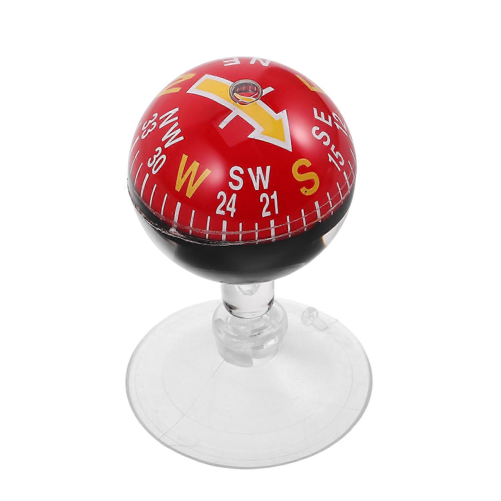 Compact Plastic Car Compass with Suction Cup – Accurate Navigation Tool for Vehicles, Boats, and Outdoor Adventures