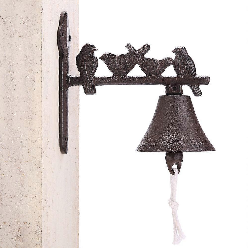 Bird Doorbell Patio Garden Gate Vintage Decorative Doorbell Cast Iron Bell (Bird), c DXGHC