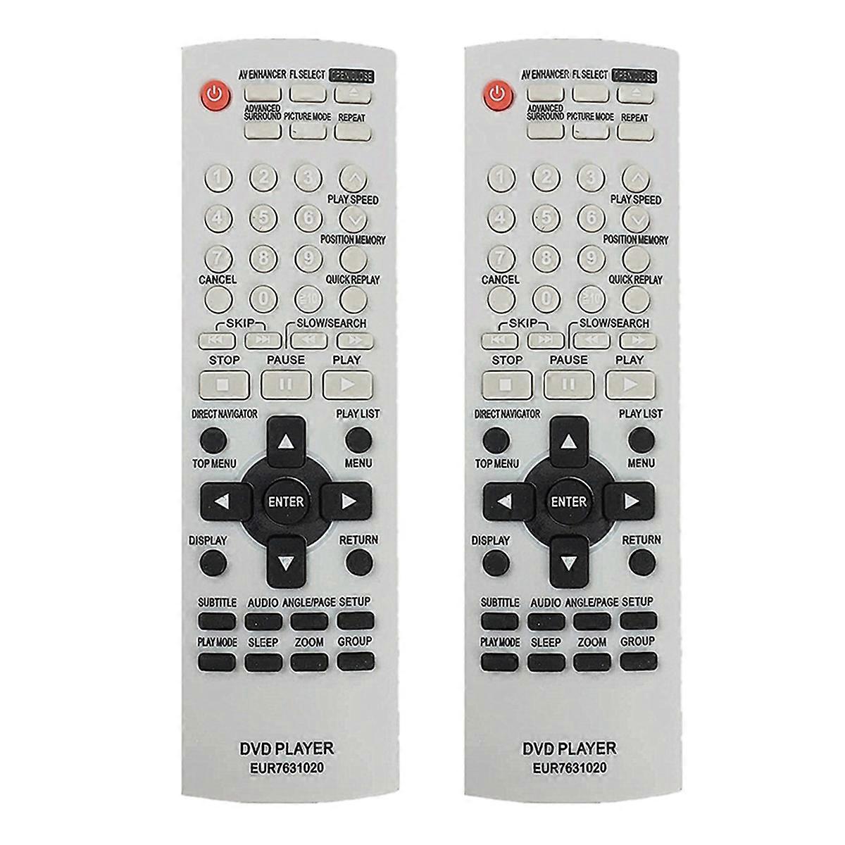 Remote Control Replacement EUR7631020 for DVD-S24 DVD-S27